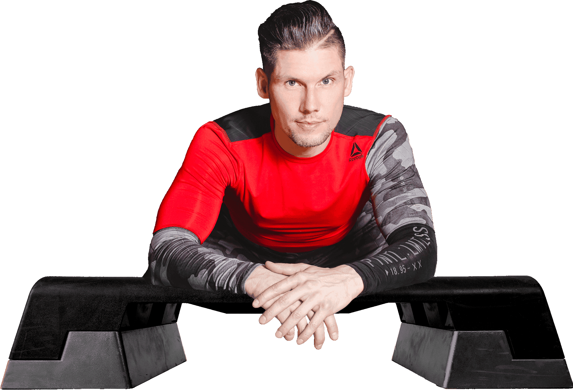 Christoph auf dem Step